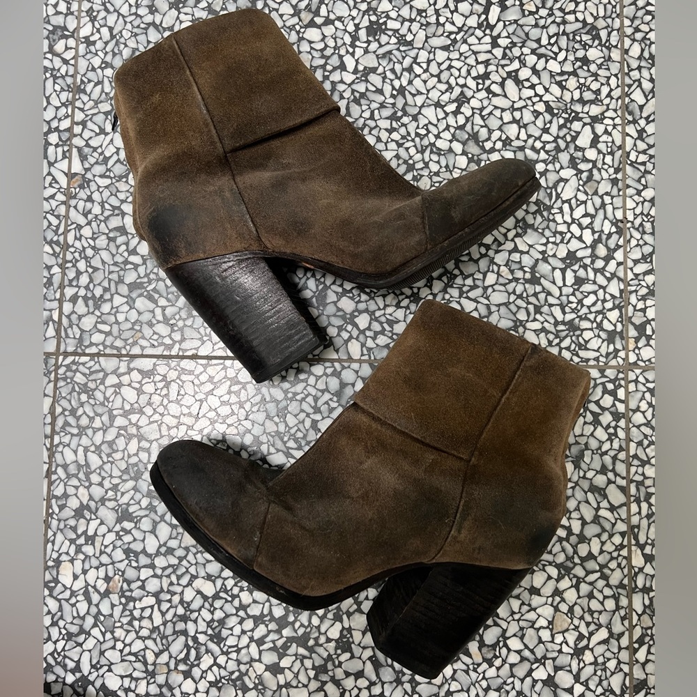Rag & Bone Newbury Boot- Taupe Suede, 39